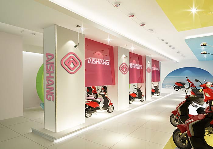 電動車銷售展示中心、店面裝修設計案例
